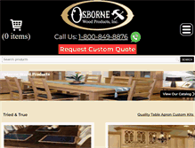 Tablet Screenshot of osbornewood.com